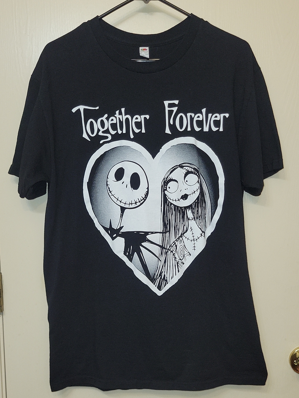 Black 'Together Forever' Nightmate Before Christmas Graphic Tee